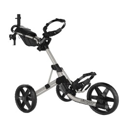 Clicgear Model 40 Golf Push Cart, 3-Wheel Foldable Walking Golf Cart (Silver)