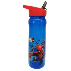 Marvel 1325 1698 Spider-Man Hero Reusable Water Bottle, Polypropylene, Blue And Red, 600Ml