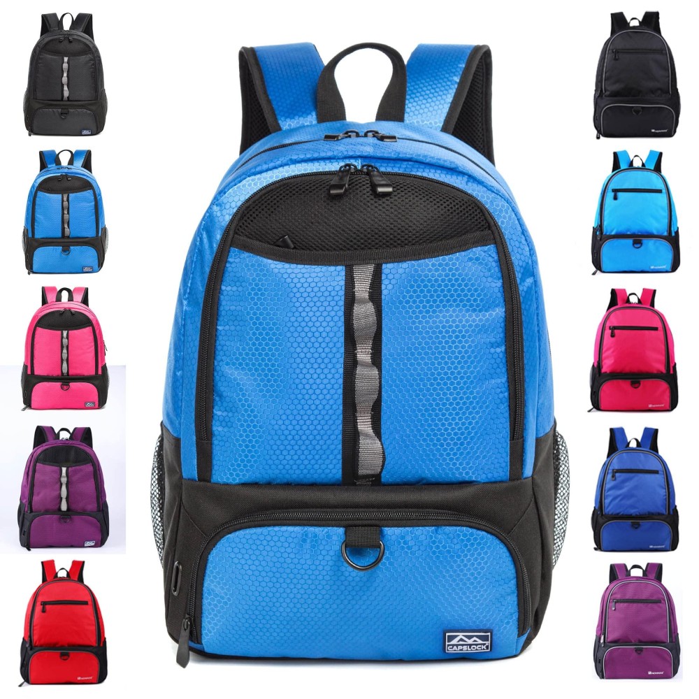Boys Girls Soccer Bags Soccer Backpack Basketball Vollyball Football Bag Backpack Kids Ages 6 Up With Ball Compartment All Sports Bag Gym