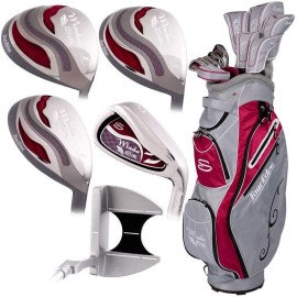 Tour Edge Moda Silk Womens Golf Set-Silver-Ruby-Rh Regular (Sisrgl11.B)