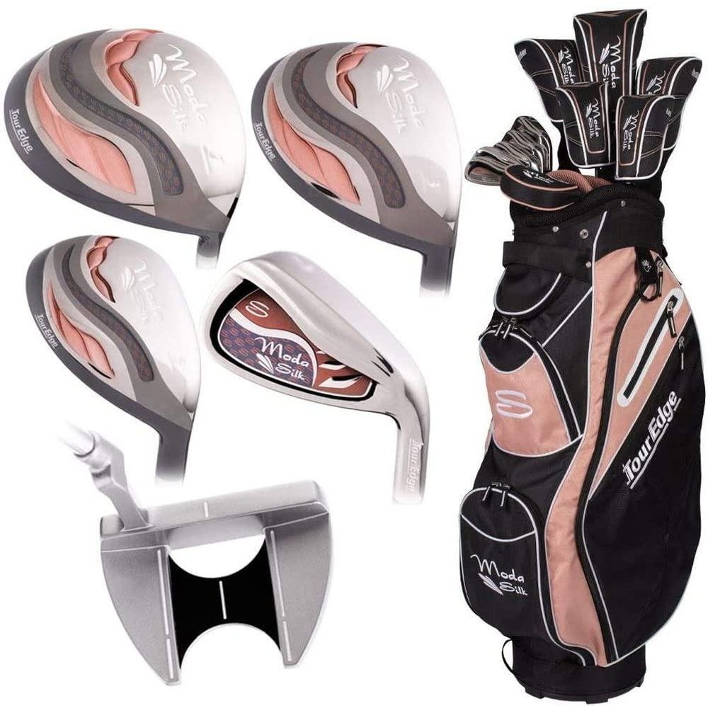 Tour Edge Moda Silk Womens Golf Set-Black-Rose Gold-Rh Regular (Sksrgl11.B)