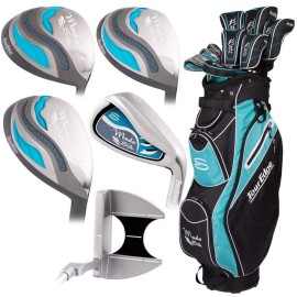 Tour Edge Moda Silk Womens Golf Set-Black-Lt Blue-Rh Regular (Sjsrgl11.B)