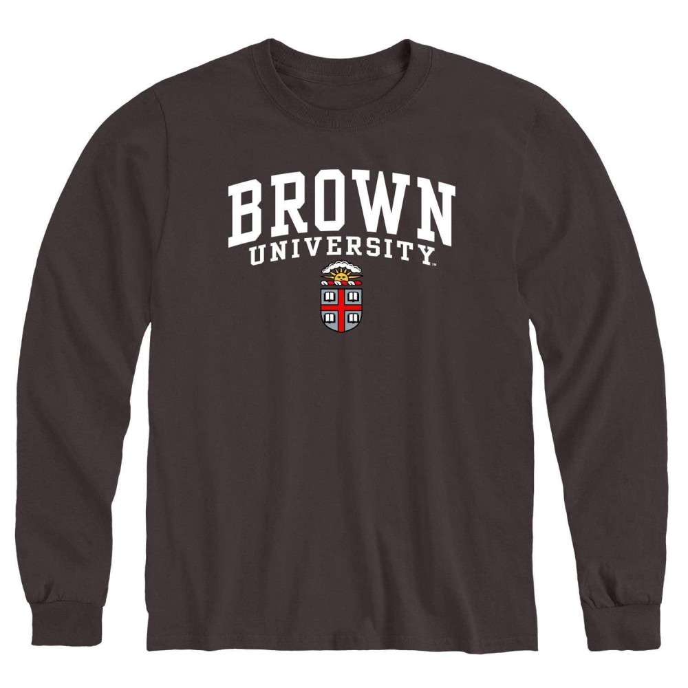 Ivysport Brown University Bears Long Sleeve Adult Unisex T-Shirt, Heritage, Brown, X-Large