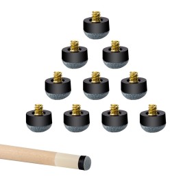 Gse 10 Pieces 12Mm13Mm Billiard Cue Tips, Soft Pool Cue Tips, Pool Cue Stick Screw-On Tips Replacement (13Mm, Soft Tip)