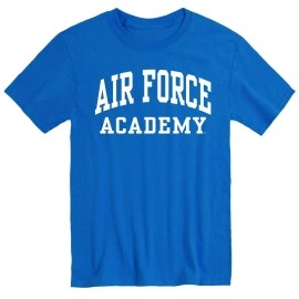 Barnesmith United States Air Force Academy Usaf Falcons Short Sleeve Adult Unisex T-Shirt, Classic, Royal Blue, Large