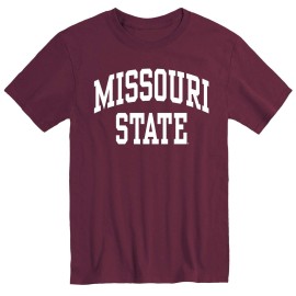 Ivysport Missouri State University Mo Bears Short Sleeve Adult Unisex T-Shirt, Classic, Maroon, Xx-Large