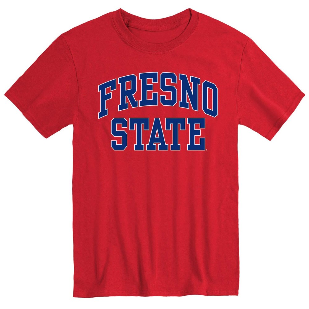 Ivysport California State University, Fresno Csuf Bulldogs Short Sleeve Adult Unisex T-Shirt, Classic, Red, Xx-Large