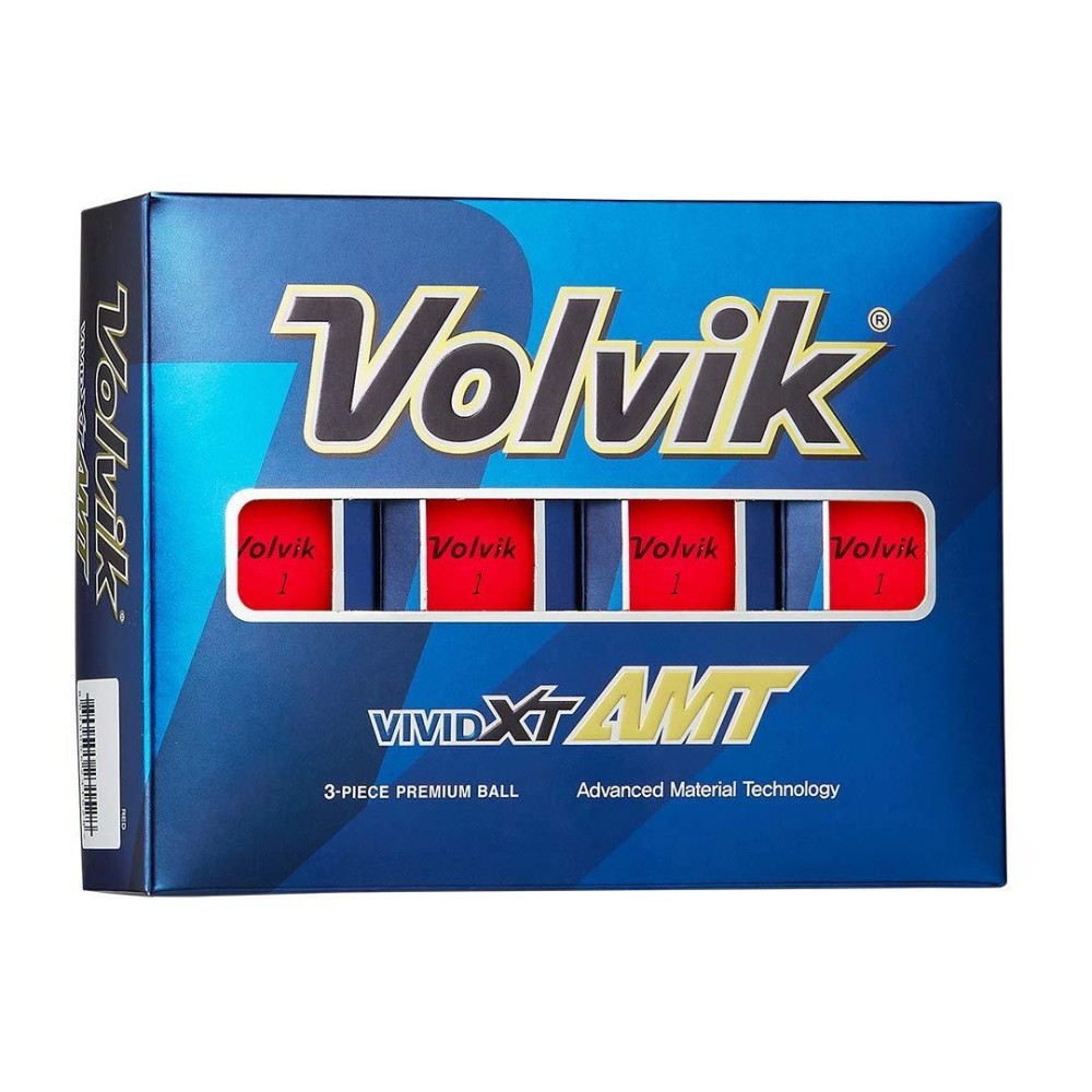 Volvik Vivid Xt Amt Golf Balls - Red