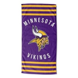 Northwest Nfl Minnesota Vikings Unisex-Adult Beach Towel 30 X 60 Stripes