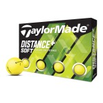 Taylormade N0802101 Distance + Soft Ylw Mat, 12 Pieces, Yellow