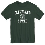 Barnesmith Cleveland State University Vikings Short-Sleeve T-Shirt, Heritage, Hunter Green, Xx-Large