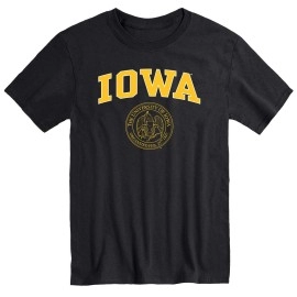 Barnesmith University Of Iowa Hawkeyes Short-Sleeve T-Shirt, Heritage, Black, Small