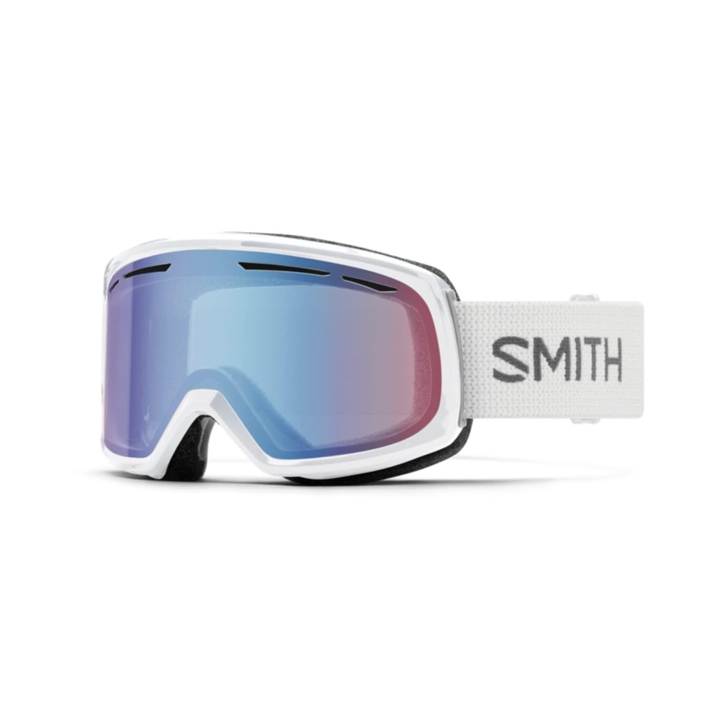 Smith Women's Drift Snow Goggles White / Blue Sensor Mirror