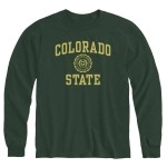 Ivysport Colorado State University Rams Long Sleeve Adult Unisex T-Shirt, Heritage, Hunter Green, X-Large