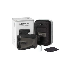 Aspire Golf Platinum Laser Rangefinder With Slope, 6X Magnification, 1000 Yards, Pin Seek, Target Lock, Vibration Alert, Noise Filtration, Ipx5 Water Resistance - Case And Battery Included