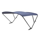 Sureshade Power Pontoon Bimini Top - Black Anodized Frame Navy Fabric