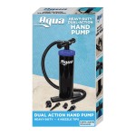 Aqua Dual-Action Hand Pumpa- Heavy Dutyaair Pumpawith 4 Nozzle Attachments - Black