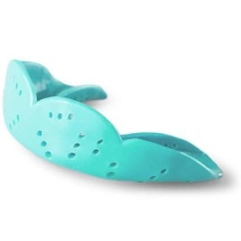 Sisu Aero Small Mouthguard, Awesome Aqua - 1.6Mm Thin - Custom-Molded Fit - Slim Design - Remoldable Up To 20 Times - For Team Sports - Non Toxic