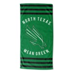 Northwest Ncaa North Texas Mean Green Beach Towel 30 X 60 Stripes