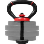 Yes4All Comfortable Grip Adjustable Kettlebell Handle Converter For 1 Inch Weight Plates - Red