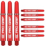 Target Darts 3 X Sets Of Red Pro Grip Shaft Medium - 9 In Total