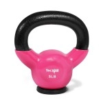 Yes4All Training Kettlebells Weights (5-50Lb)- Home Gym Equipment For Strength Training Exercises With Comfort Vinyl Coated Grip Wide Handle, Special Protective Bottom