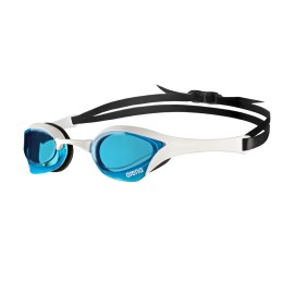 Arena Cobra Ultra Swipe Racing Swim Goggles For Men And Women, Non-Mirror Lens, Anti-Fog, Uv Protection, Bluewhiteblack