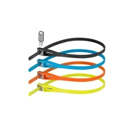 Hiplok Z Lok 4 Pack: Multicolour Security Tie Bike Locks