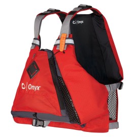 Onyx Movevent Torsion Paddle Sports Life Jacket Red Ml