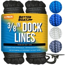 Dock Lines Boat Ropes For Docking 3/8