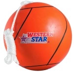 Western Star Tetherball Game Set - Soft-Touch Tether Ball With Durable Attached Rope - Indoor, Outdoor, Yard - 5 Colors - Easy Attach & Play - A Classic Family Outdoor Game For Kids