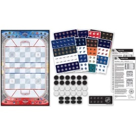 MasterPieces NHL Full League Version Checkers Board Game Team Color, 13