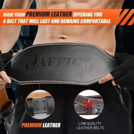 Genuine Leather Weight Lifting Belt For Men 6 Inch Gym Weight Belt Lumbar Back Support Powerlifting Weightlifting Heavy Duty Workout Training Strength Training Equipment