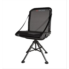 Bog Nucleus 360 Chair With Lightweight Aluminum Frame, Heavy Duty Textilene Fabric, Collapsible, 360 Degrees Of Adjustable Pivoting Seat, And 4 Extendable Legs For Hunting, Shooting, And Outdoors