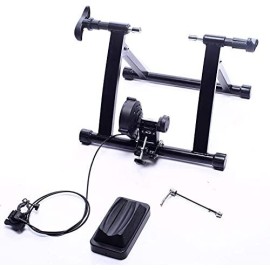 Balancefrom Bike Trainer Stand Steel Bicycle Exercise Magnetic Stand With Front Wheel Riser Block