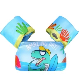 Biange Toddler Swim Vest, Baby Swim Jacket Float For Kids 30-50+ Lbs, Infant Pool Floaties For Swimming Aid, Boys/Girls Learn To Swim