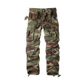 Akarmy Womens Cargo Pants With Pockets Outdoor Casual Ripstop Camo Military Combat Construction Work Pants C29 Camo