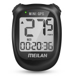 Meilan M3 Mini Gps Bike Computer, Wireless Cycling Computer Bike Odometer Bicycle Speedometer And Odometer Waterproof Bicycle Computer With Lcd Backlight & Multi-Functions For Road Bike Mtb