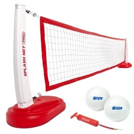 Gosports Splash Net Pro Pool Volleyball Net Includes 2 Water Volleyballs And Pump