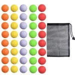 Bac-Kitchen 40 Pack Foam Golf Practice Balls - Realistic Feel And Limited Flight Training Balls For Indoor Or Outdoor