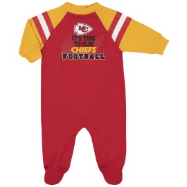 Nfl Kansas City Chiefs Team Sleep And Play Footies, Redyellow Kansas City Chiefs, 6-9 Months (138731160)