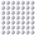 Practice Golf Balls 50 Pack, Plastic Golf Training Balls 5 Inch Golf Balls For Driving Range, Swing Training, Indoor Simulators, Outdoor And Home Use