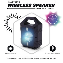 SOAR NFL XL LED Wireless Bluetooth Speaker, Houston Texans