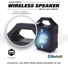 SOAR NFL XL LED Wireless Bluetooth Speaker, Carolina Panthers