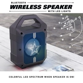 SOAR NFL XL LED Wireless Bluetooth Speaker, Carolina Panthers