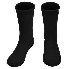 Outdoor Shaping Mens Hiking Fleece Warm Boot Socks Comfortable Military Liner, Black, Large