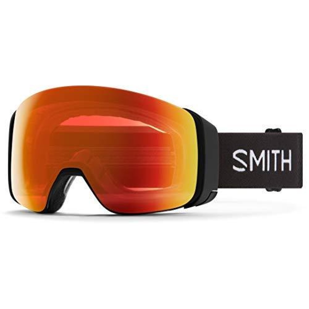 Smith Optics 4D Mag Unisex Snow Winter Goggle - Black, Chromapop Everyday Red Mirror