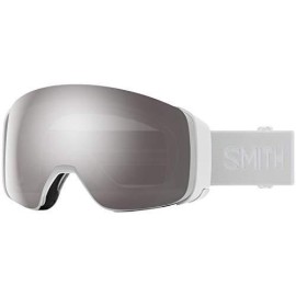 Smith Optics 4D Mag Unisex Snow Winter Goggle - White Vapor, Chromapop Everyday Rose Gold Mirror