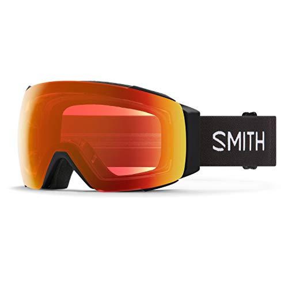 Smith Io Mag Snow Goggles Black Chromapop Everyday Red Mirror