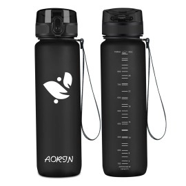 Aorin Sports Water Bottle - 350Ml500Ml750Ml1L,Tritan Gym Bottle Bpa-Free & Drinking Bottles, Leakproof,One Click Flip Lidkids,Adults,Gym,Outdoor Sport